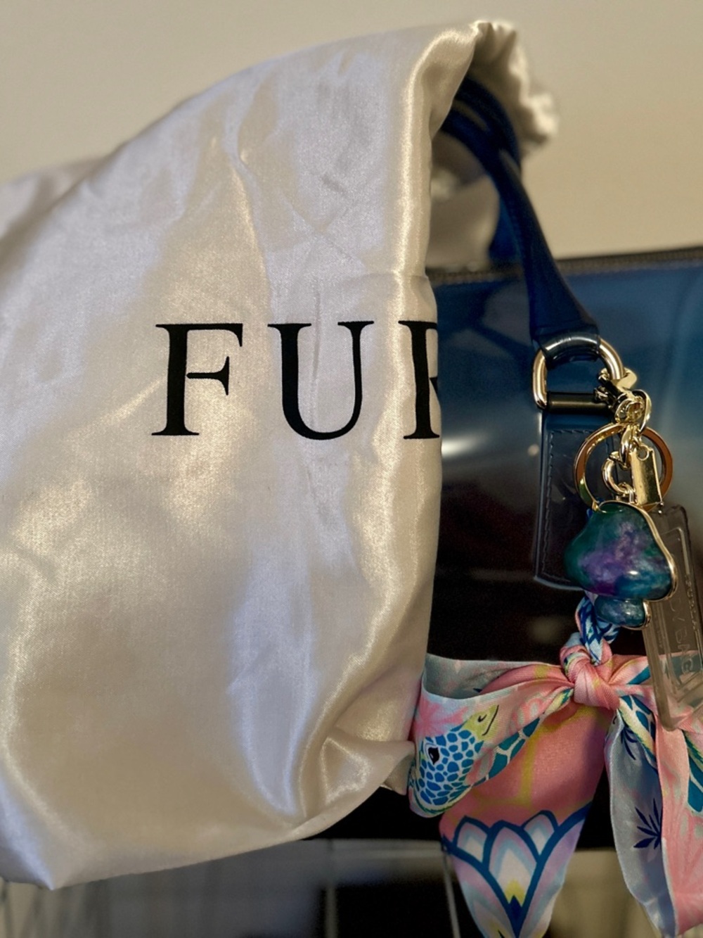 Furla Candy Bag, specifically a limited edition sunset or ombre. Charm and Dusty - Picture 12 of 13